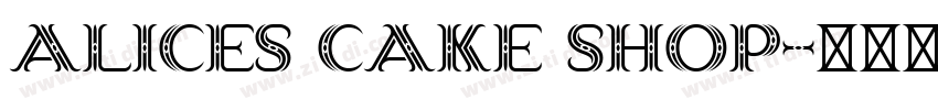 Alices Cake Shop字体转换